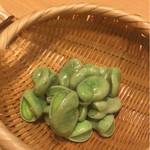 ふくのや - そら豆の塩茹で