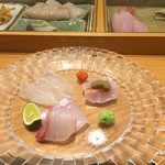 群来膳 - ふぐの昆布締め、淡路の鯛とキンキ