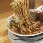 Sabarokuseimensho - 1702 サバ６製麺所 サバ醤油そばセット(半焼飯)@900円 自家製麺がたまりません！