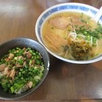 とんこつらぁめん いっちゃが - ラーメン豚骨＋チャーシュー丼2017.02.18
