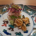 なる屋 - 29年2月　山口天然トラフグ身・皮　煮凝り　梅肉、ポン酢