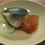 なる屋 - 29年2月　椿餅、晩白柚皮砂糖菓子、あんぽ柿