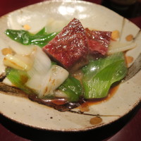 二条城ふる田 - 29年2月　京都牛　上賀茂九条葱焼き