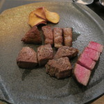 グリルグリーン - 29年2月　ヒウチ、ヒレ、内モモ肉のステーキ