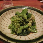 やきとり 戎 - 「菜の花のからし和え」330円