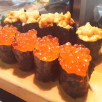かわなみ鮨 - 雲丹、いくら軍艦