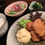 Deep-fried young chicken set