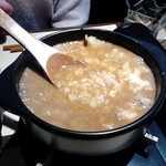 濱放者 - チーズとご飯を入れて締め。