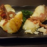 北海道応援隊　きたいち酒場   - 北の炭焼きじゃがバター　塩辛付き　499円