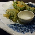 北海道応援隊　きたいち酒場   - 生うに天婦羅　1200円