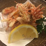 郷土料理 おが - ゴジラ海老の頭の唐揚げ