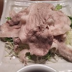 日本料理 田中 ひっつみ庵 - 白金豚の冷しゃぶ