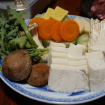 山水荘 - 鴨鍋用の野菜