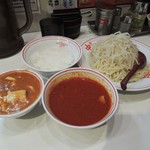 蒙古タンメン中本 - 【再訪】ヒヤミ⁺定食⁺麻婆大盛り