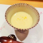 新ばし 星野 - 白子の茶わん蒸し