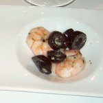 ガンボ＆オイスターバー - ランチセットの前菜③「海老とオリーブのマリネ」