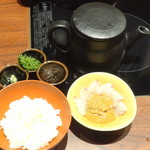 瓢嘻 - 食事（鯛茶漬け）