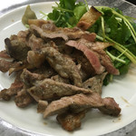 みょうが屋 - 椎葉放牧豚の塩焼き  白豚系ですが、身質にかなり野趣があり、うまいです！