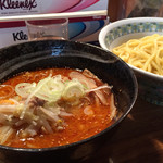 つけ麺屋 やすべえ - 辛味みそつけ麺(あつもり&中盛り)