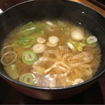 とんとん農場レストラン - 味噌汁(ガーリックステーキセット)