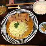 とんとん農場レストラン - しょうがステーキセット