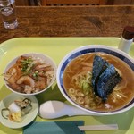 八満食堂 コレコウジツ - ラーメンセット(ミニ焼肉丼)