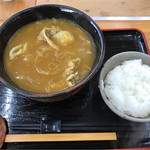 グリーン荘 - カレー南うどん、一口ご飯