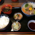 升かね - 201702 升かね ★本日のランチ 刺身（750円）★
