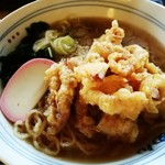 そば処　すぎ - 特性ラーメン(げそ天入り)　800円