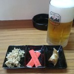 お食事処 かなっぺ - お通し＆びあ