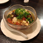 【彩りピータン豆腐】（750円税込）