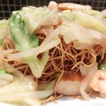 リンガーハット - 野菜たっぷり皿うどん 690円 の国産野菜367g