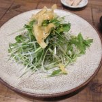 釜揚げうどん専門店もと - 香味野菜の細切りサラダ2017.02.20