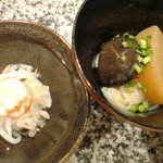 お食事セットのなますと炊き合わせ