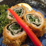 遊食豚彩 いちにいさん - お食事セットの揚げ物