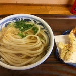 ふる里うどん  - かけうどん ちくわ天の関係