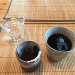 手打うどん　香村 - 食前アイスコーヒーいただきました。