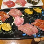 ひとし - 石垣牛炙りタレ＆塩＆島うに軍艦