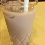 ラズマハル - 201702 クリスナ  ★Cチーズナンセット（辛口ほうれん草チキン・アイスチャイ・990円）★アイスチャイ