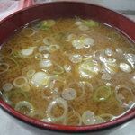 おにぎり ぼんご - 豆腐汁