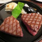 ステーキレストラン パポイヤ - 特上石垣牛サーロイン＆テンダーローイン（レアー、ハーフ＆ハーフ、9,800円）