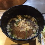 ステーキ宮川 - 料理写真:天かすのお味噌汁