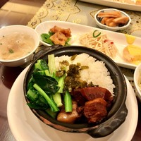 状元樓 横浜中華街本店 - 土鍋入り豚の角煮あんかけセット 1500円(税込)