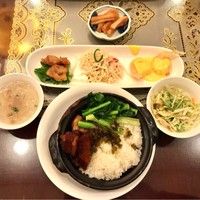 状元樓 横浜中華街本店 - 土鍋入り豚の角煮あんかけセット 1500円(税込)