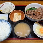 美味しんぼ - 牛肉すき焼き風＋厚焼き玉子