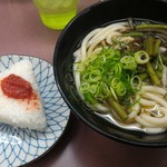Nishiguchiudon - 日替わり朝定食　340円