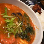 gopのアナグラ - 夏スープ海老とイカ（激辛1,150円）