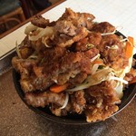 波止場食堂 - カツ丼ドアップ