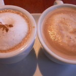 Ocean table - カプチーノとカフェラテ