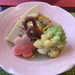 頼みち - がんもと春野菜の焚きあわせ